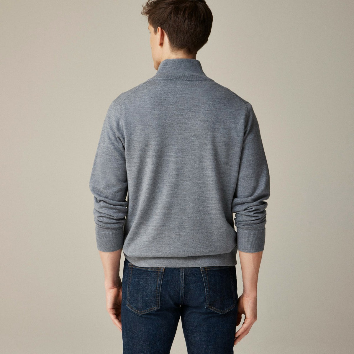 Men Merino wool half-zip sweater - J.Crew