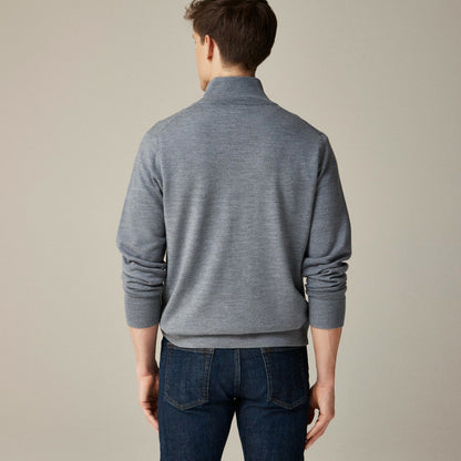 Men Merino wool half-zip sweater - J.Crew