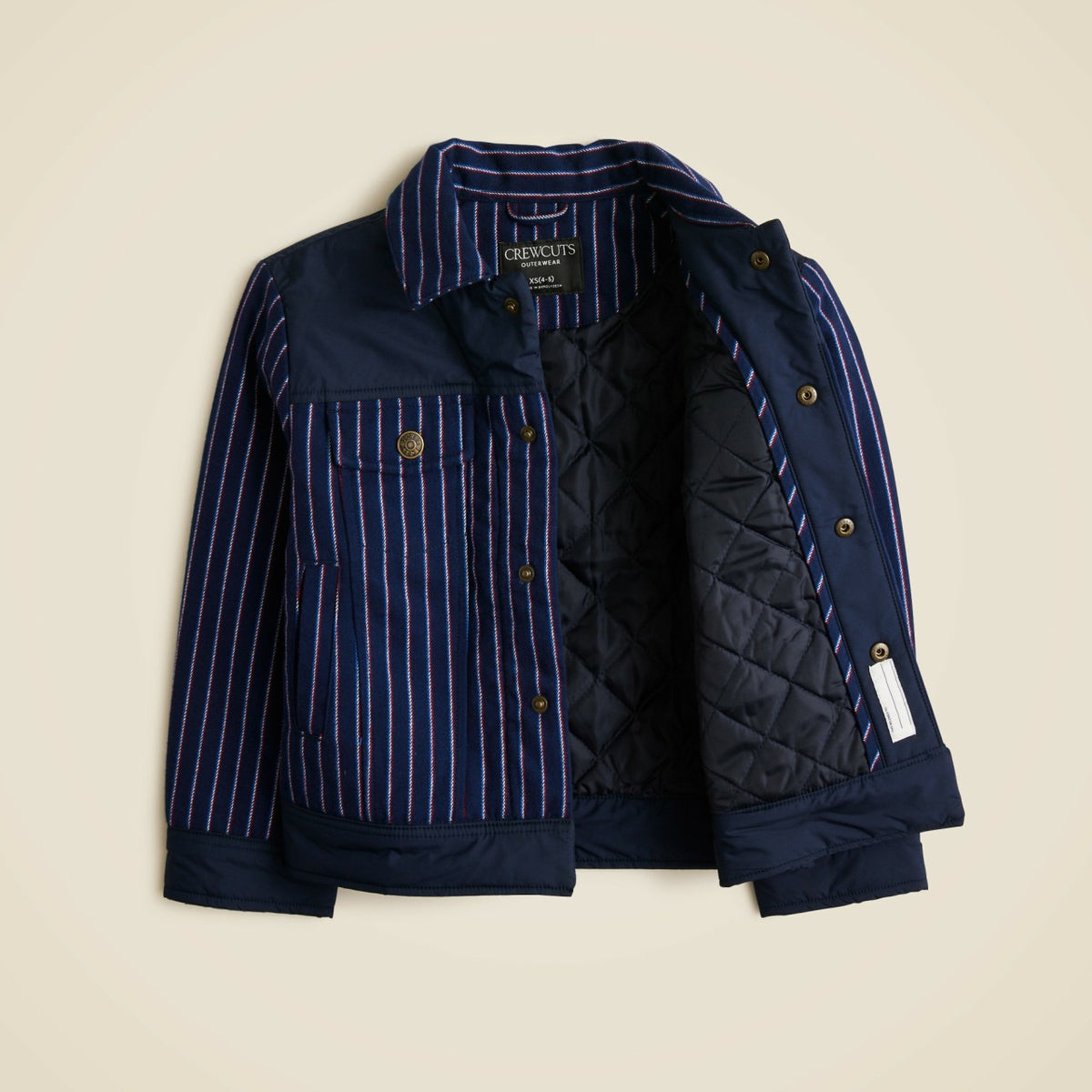 Kids Kids' faux-wool jacket in pinstripe - J.Crew