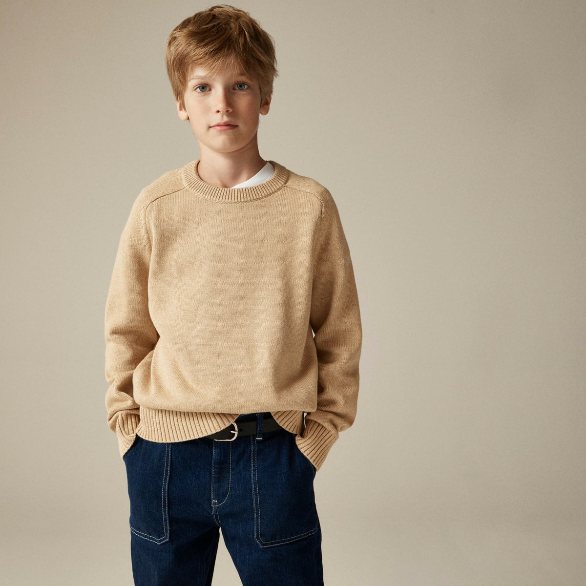 Kids Kids' heritage cotton crewneck sweater - J.Crew