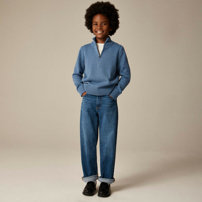 Kids Kids' heritage cotton half-zip sweater - J.Crew