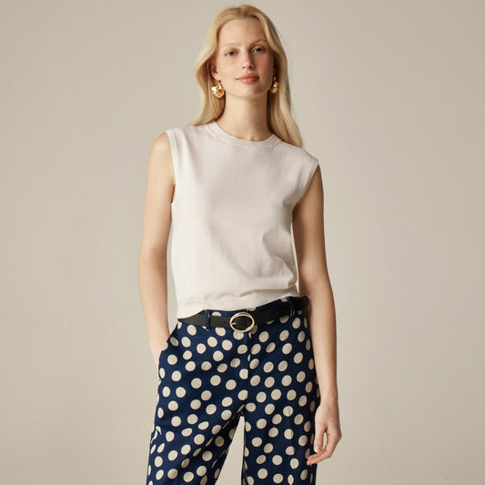 Women Featherweight cashmere-blend cropped sweater shell - J.Crew