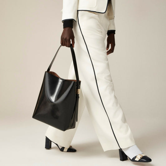 Women Edie bucket bag in Italian leather - J.Crew