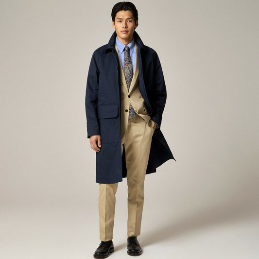 Men Rivington car coat in water-resistant cotton twill - J.Crew
