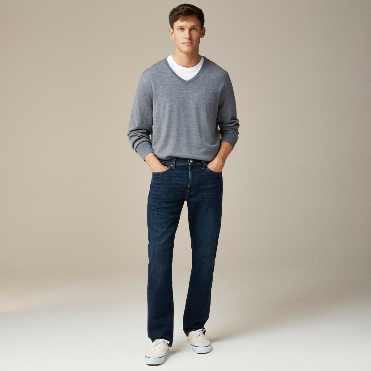 Men 1040 Athletic Tapered-fit stretch jean in one-year wash - J.Crew