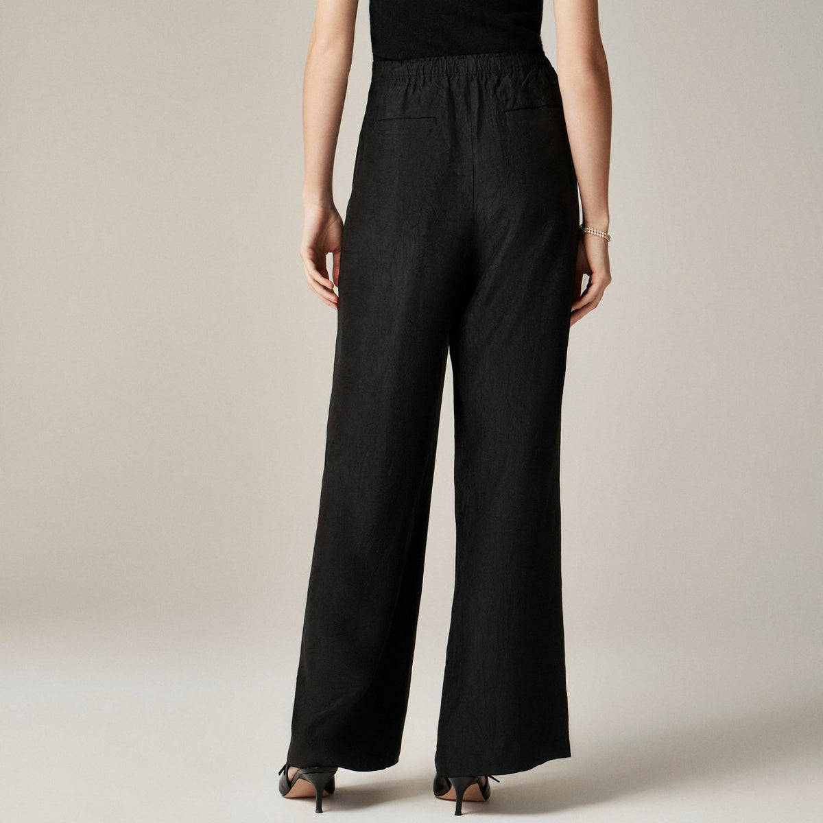 Women Stratus pant in textured satin - J.Crew
