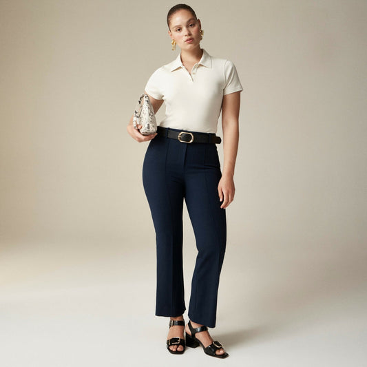 Women Cropped Natalia pant in four-season stretch - J.Crew