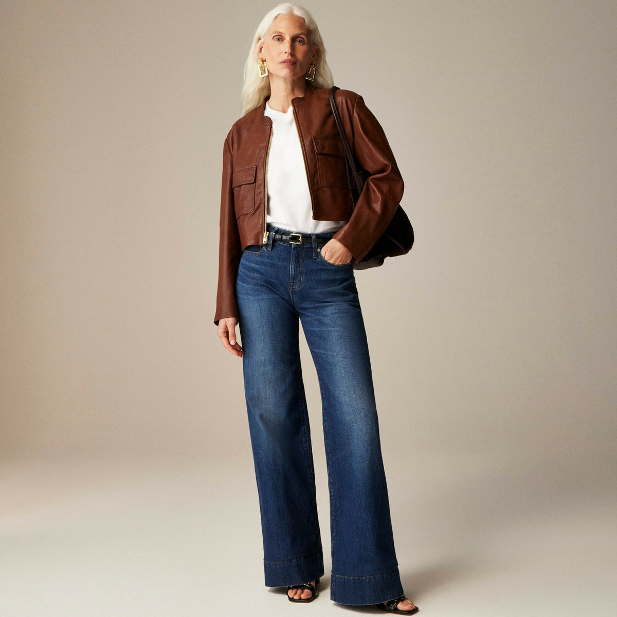 Women Low-rise denim trouser jean - J.Crew