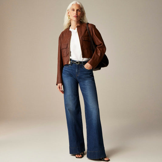 Women Low-rise denim trouser jean - J.Crew