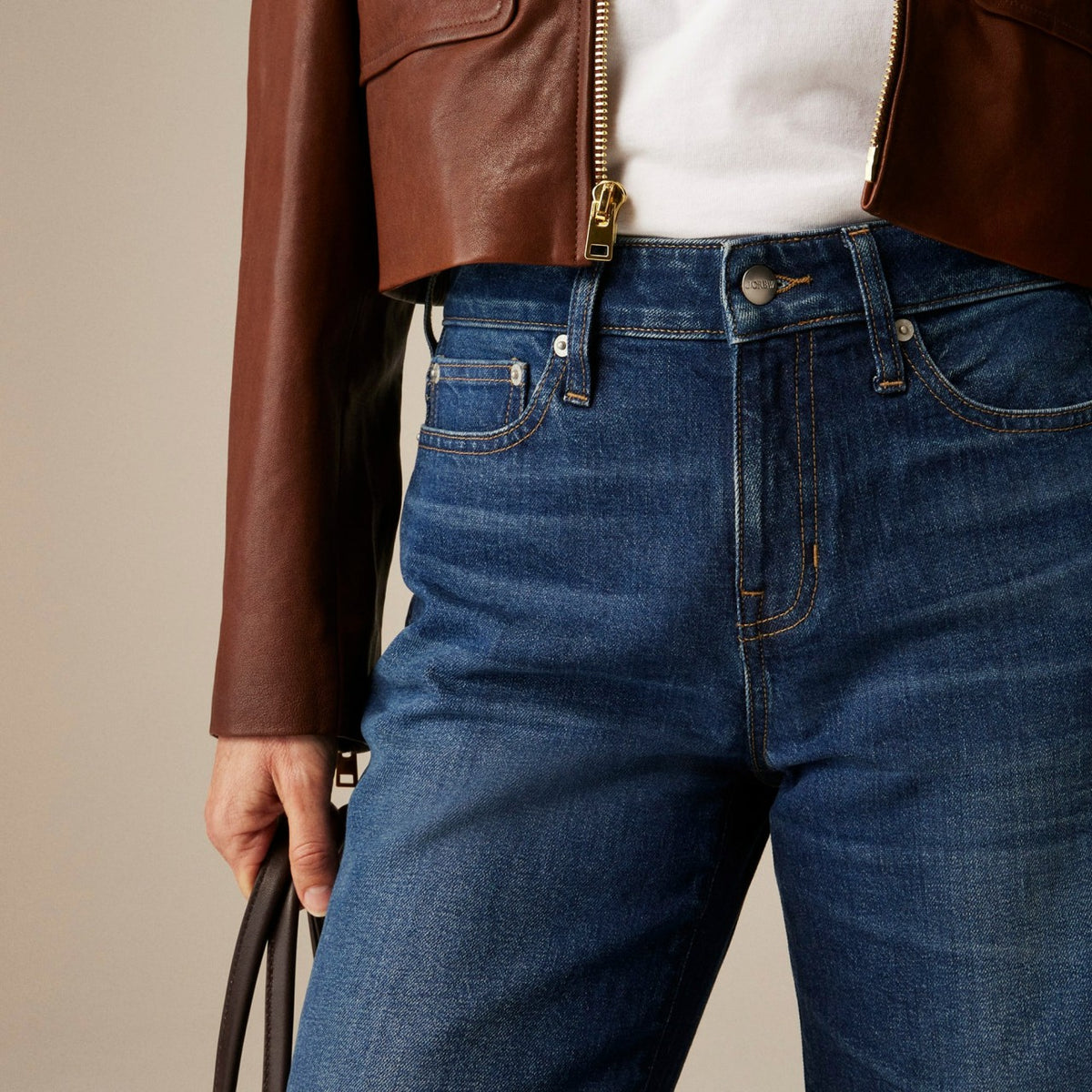 Women Low-rise denim trouser jean - J.Crew