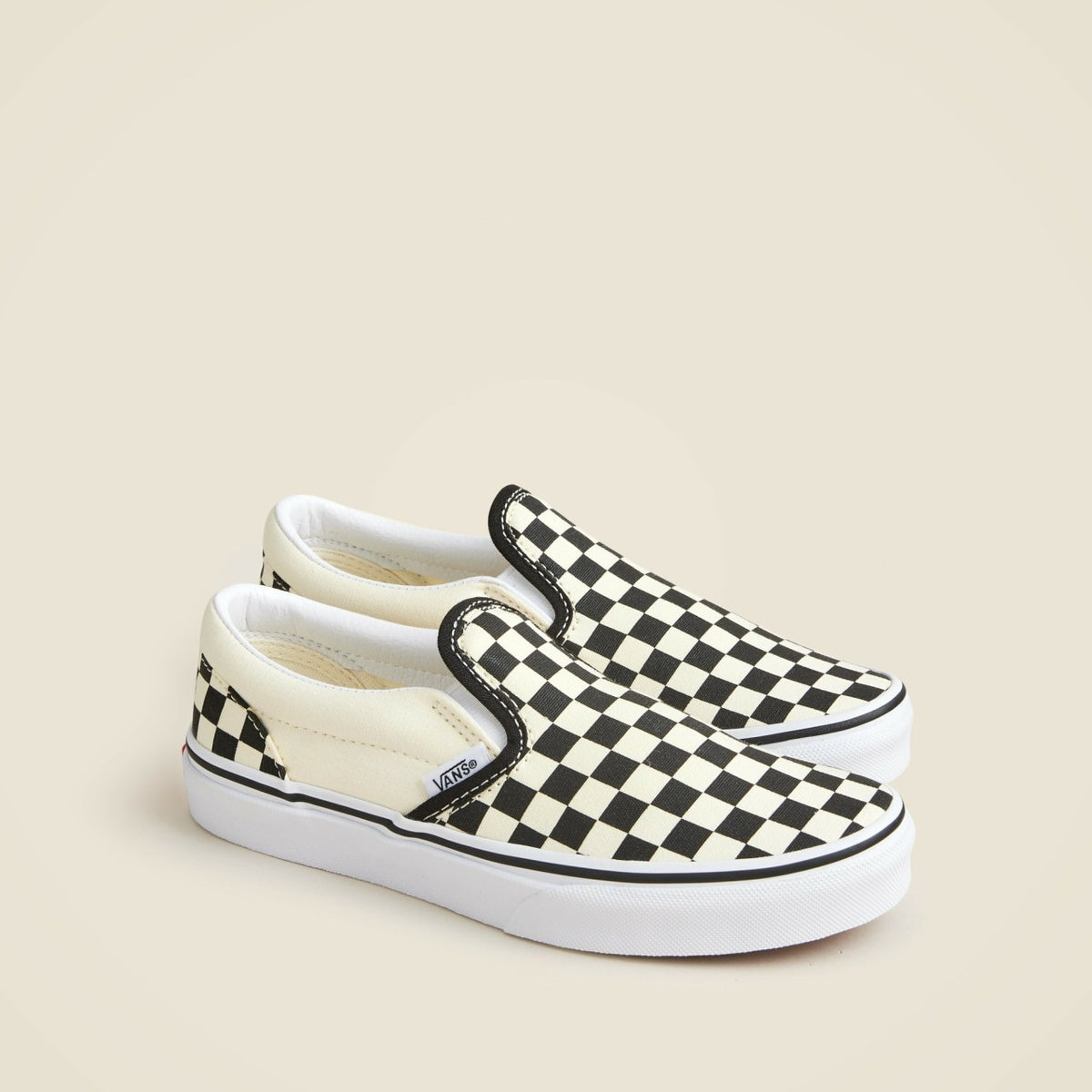 Kids Vans&reg; kids' classic slip-on sneakers in checkerboard - J.Crew