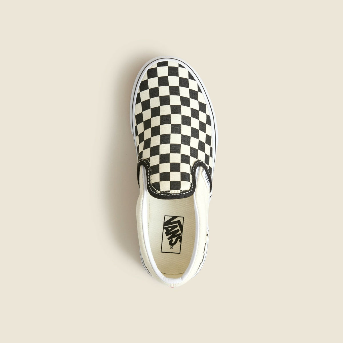 Kids Vans&reg; kids' classic slip-on sneakers in checkerboard - J.Crew