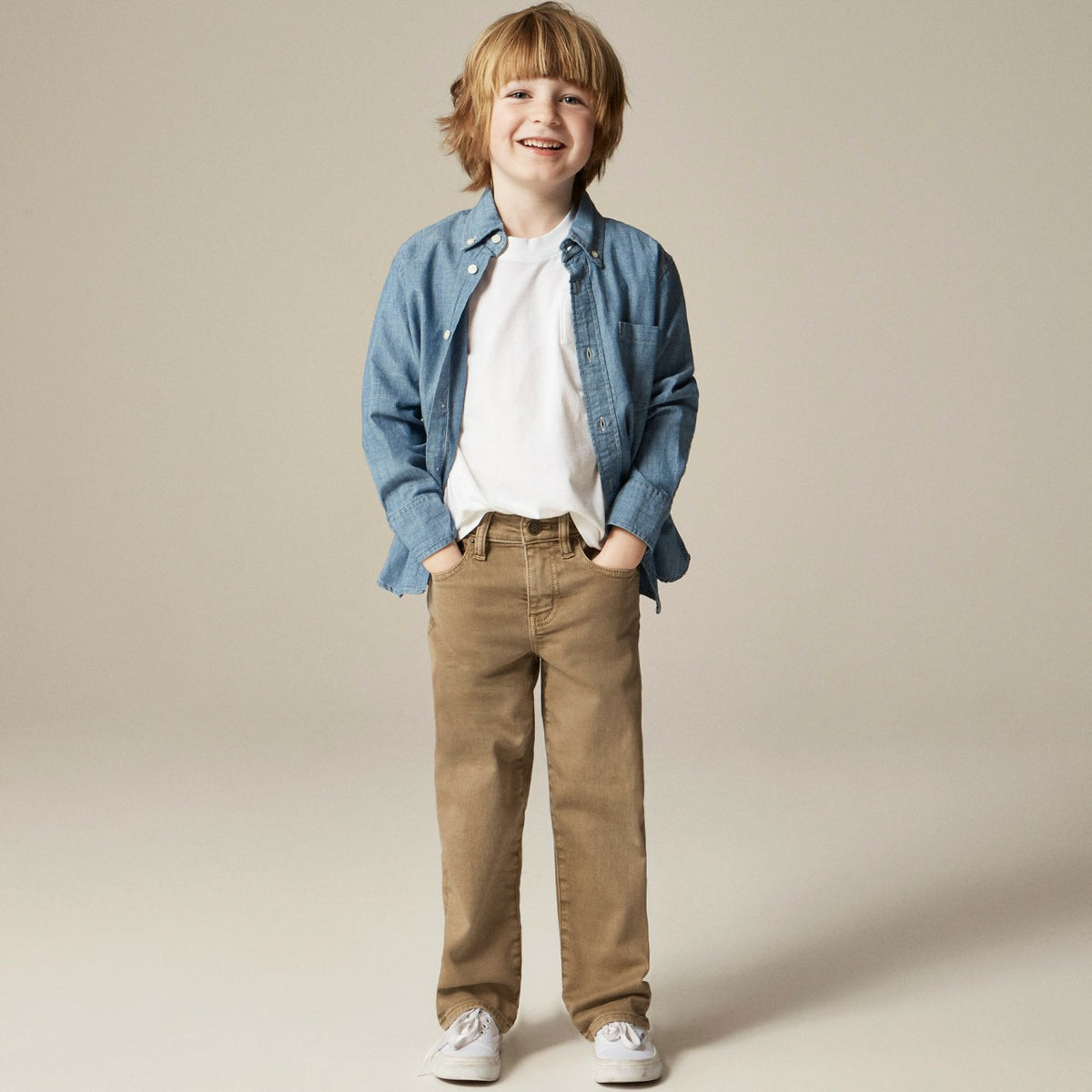 Kids Kids' classic-fit garment-dyed stretch jean - J.Crew