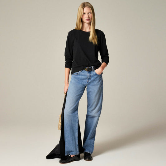 Women Vintage jersey long-sleeve T-shirt - J.Crew