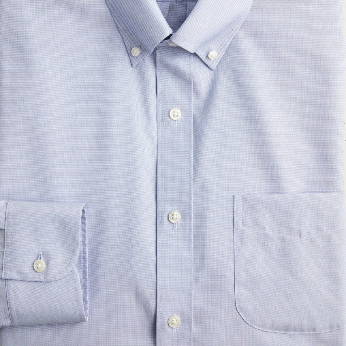 Men Bowery wrinkle-free dress shirt with button-down collar - J.Crew