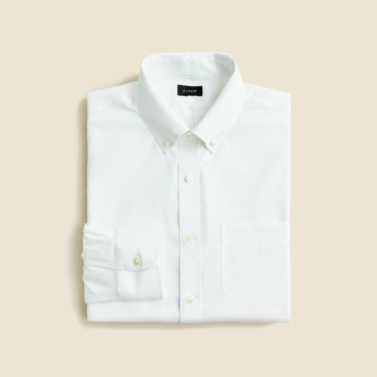 Men Bowery wrinkle-free dress shirt with button-down collar - J.Crew