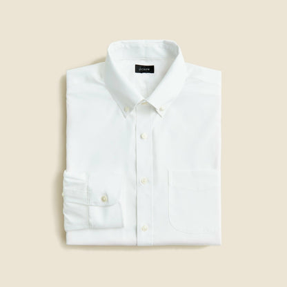 Men Bowery wrinkle-free dress shirt with button-down collar - J.Crew