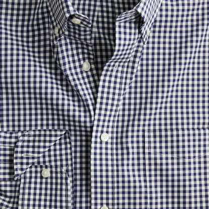 Men Bowery wrinkle-free dress shirt with button-down collar - J.Crew