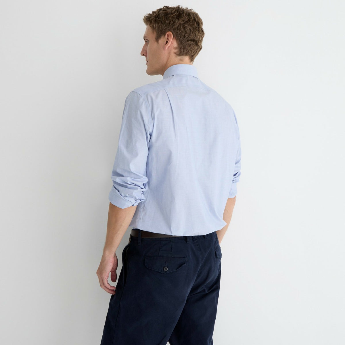 Men Bowery wrinkle-free dress shirt with spread collar - J.Crew