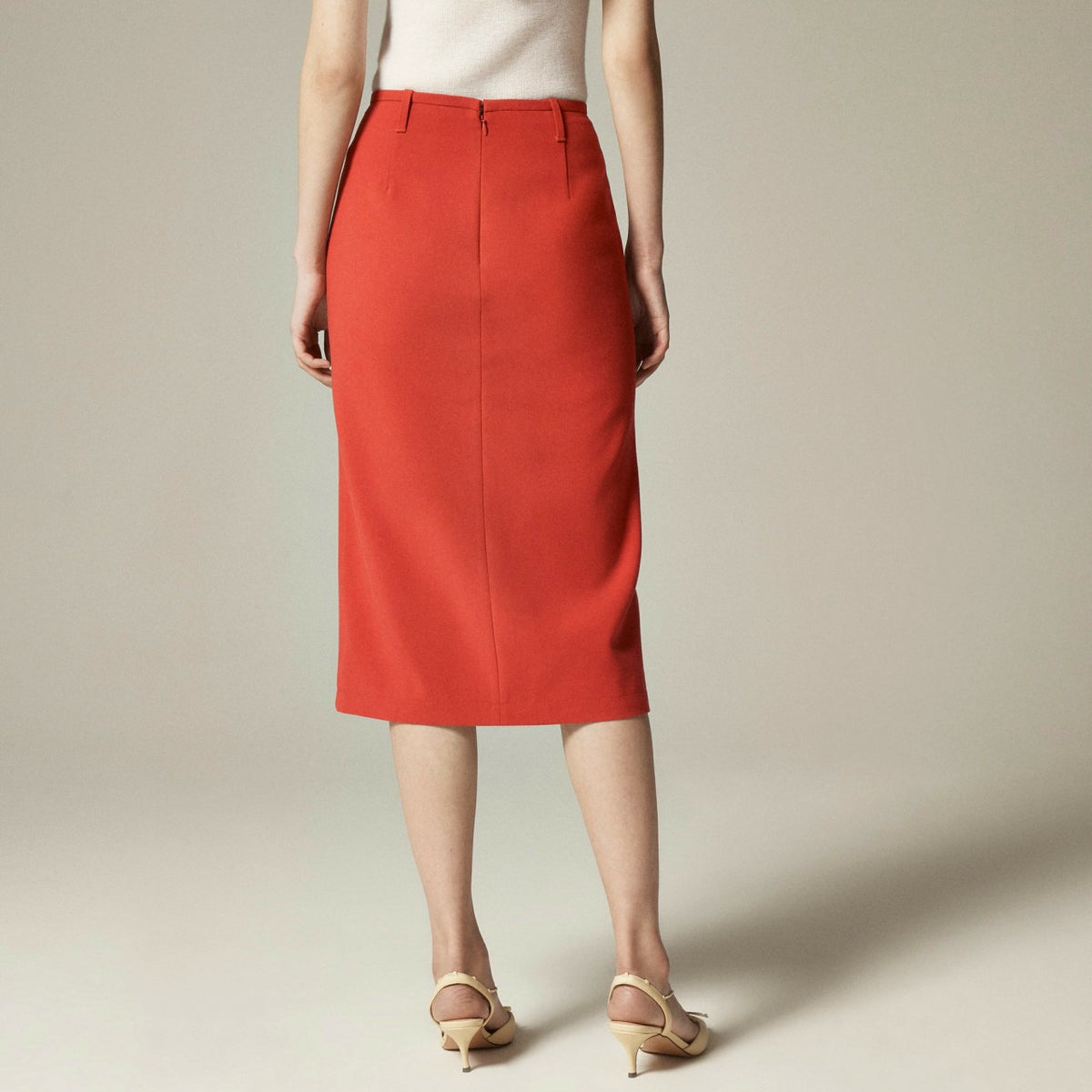 Women Pencil midi skirt in four-season stretch - J.Crew