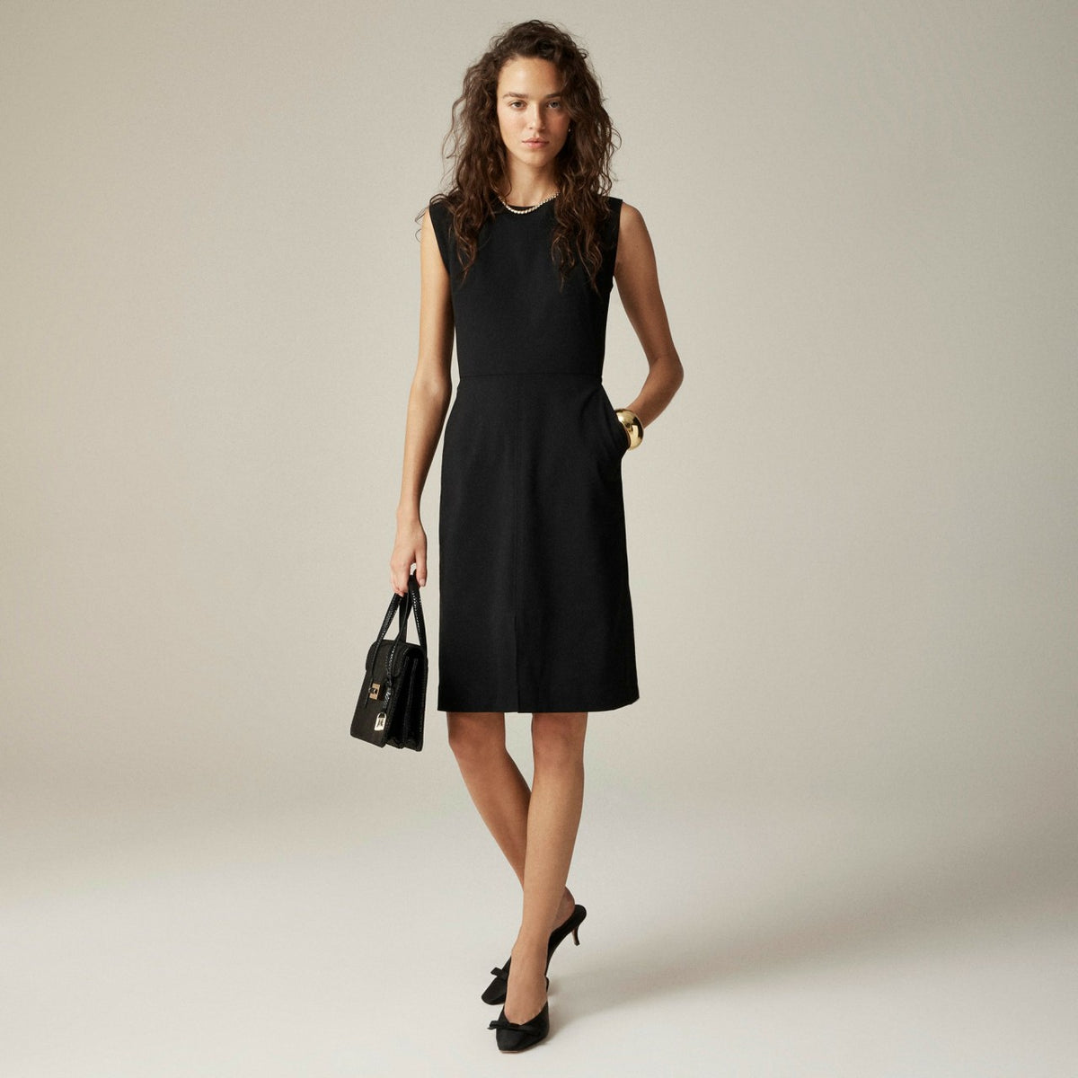 Women New Resume dress in Italian wool blend - J.Crew