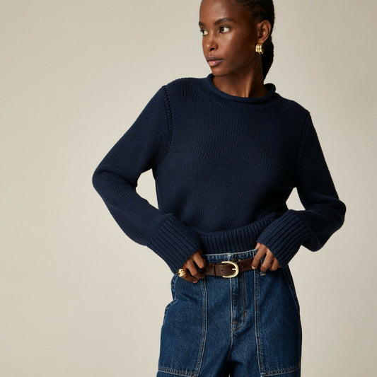 Women Heritage cotton Rollneck&trade; sweater - J.Crew