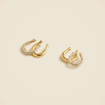 Women Horseshoe stud earrings - J.Crew