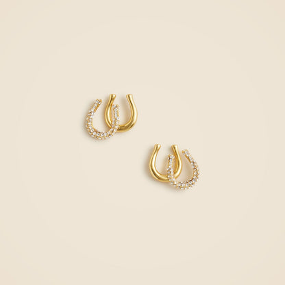 Women Horseshoe stud earrings - J.Crew