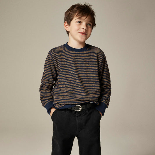 Kids Boys' long-sleeve sweater T-shirt in stripe - J.Crew