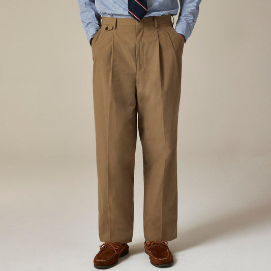 Men Relaxed-fit suit pant in cotton poplin - J.Crew