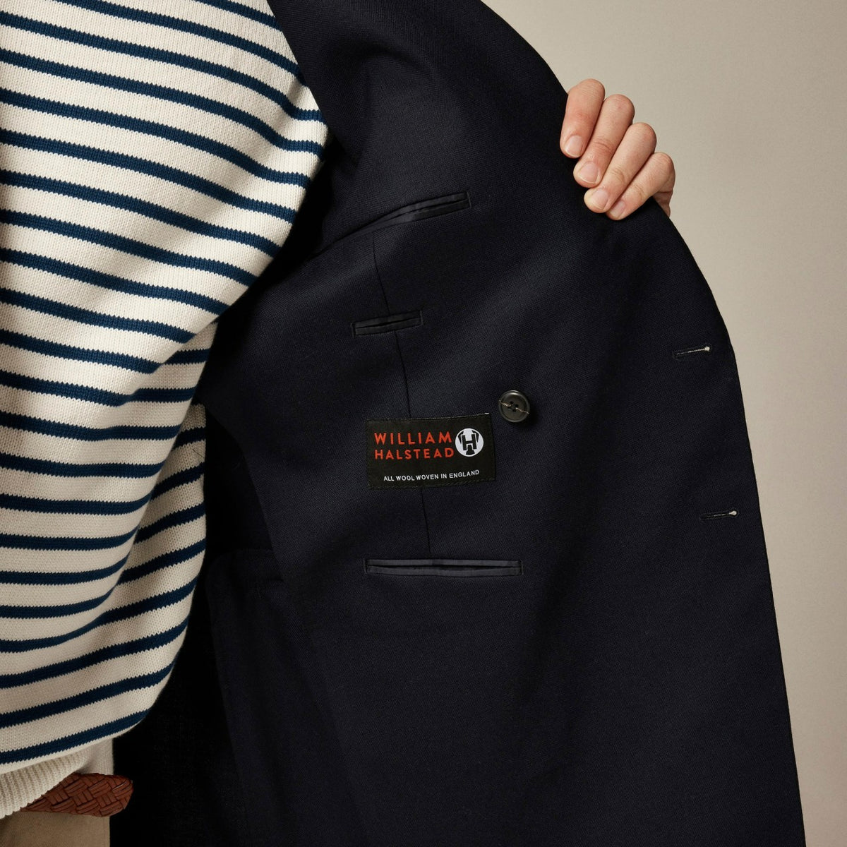 Men Double-breasted captain's blazer in English wool - J.Crew