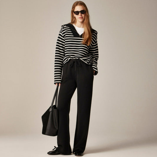 Women Heritage terry wide-leg sweatpant - J.Crew