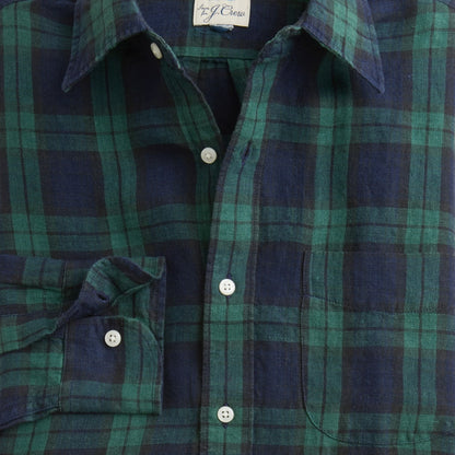 Men Baird McNutt Irish linen point-collar shirt - J.Crew