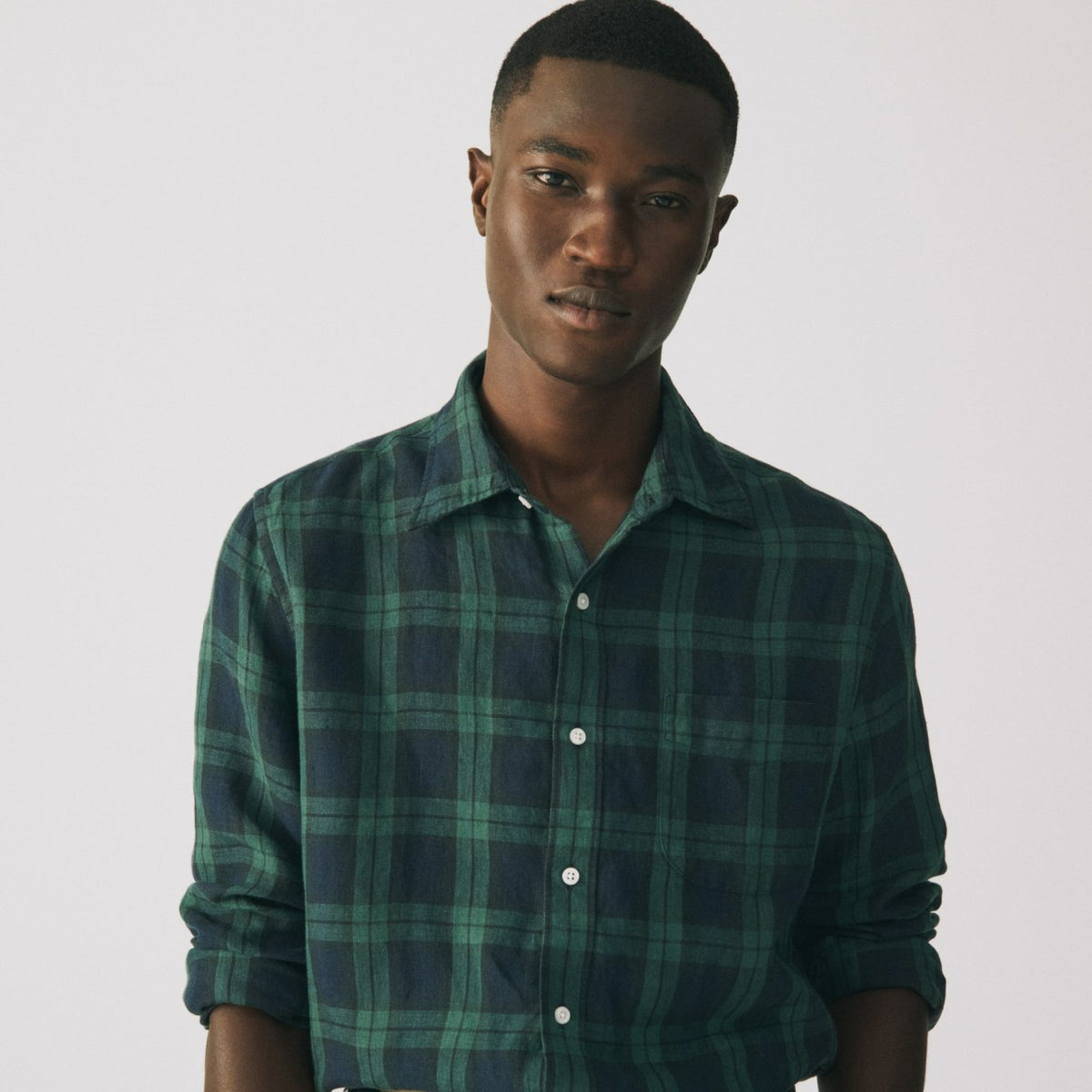 Men Baird McNutt Irish linen point-collar shirt - J.Crew