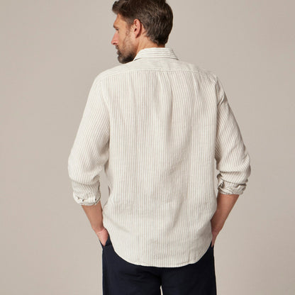 Men Baird McNutt Irish linen point-collar shirt - J.Crew