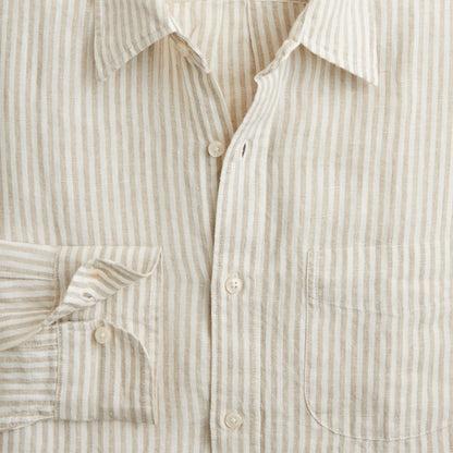 Men Baird McNutt Irish linen point-collar shirt - J.Crew