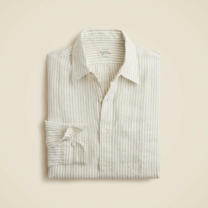 Men Baird McNutt Irish linen point-collar shirt - J.Crew