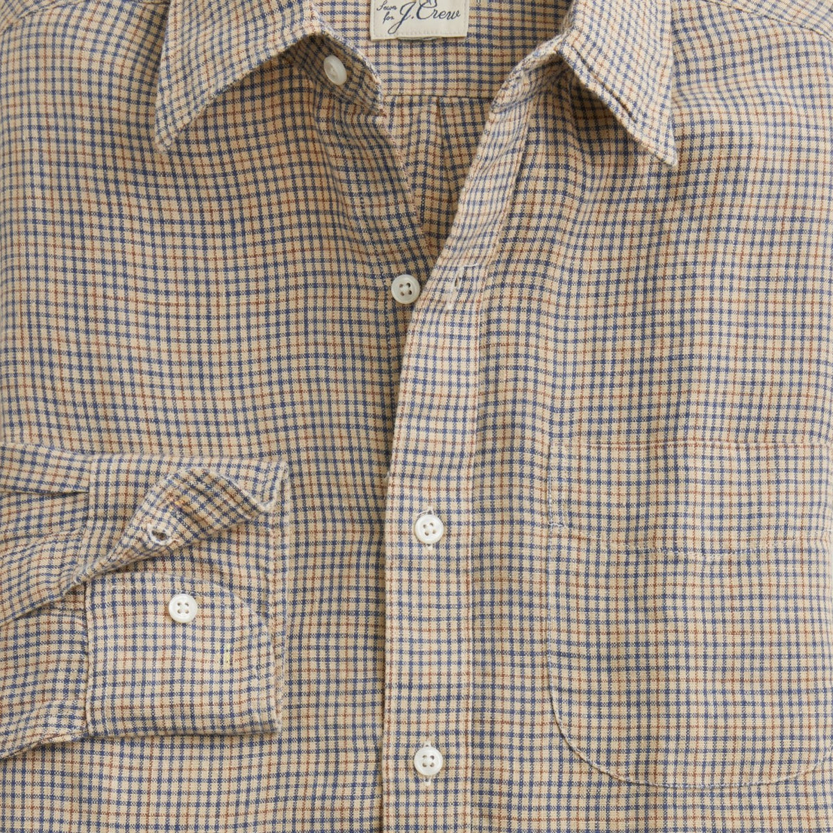 Men Baird McNutt Irish linen point-collar shirt - J.Crew