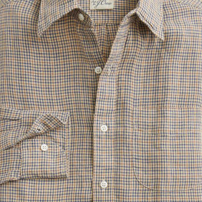 Men Baird McNutt Irish linen point-collar shirt - J.Crew