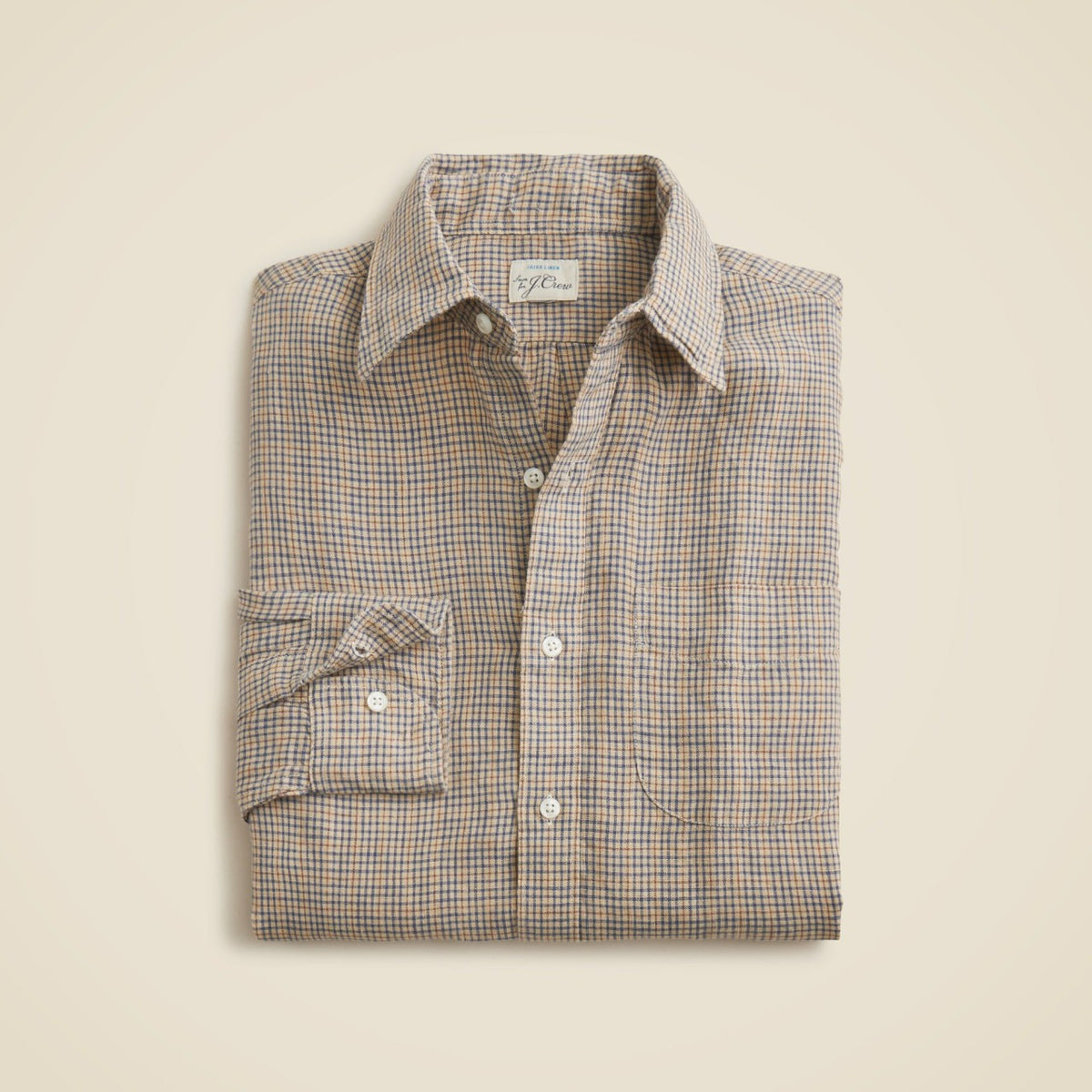 Men Baird McNutt Irish linen point-collar shirt - J.Crew