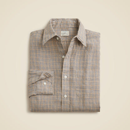 Men Baird McNutt Irish linen point-collar shirt - J.Crew