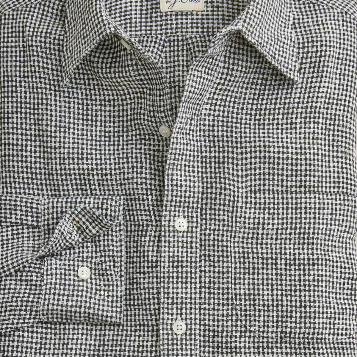 Men Baird McNutt Irish linen point-collar shirt - J.Crew