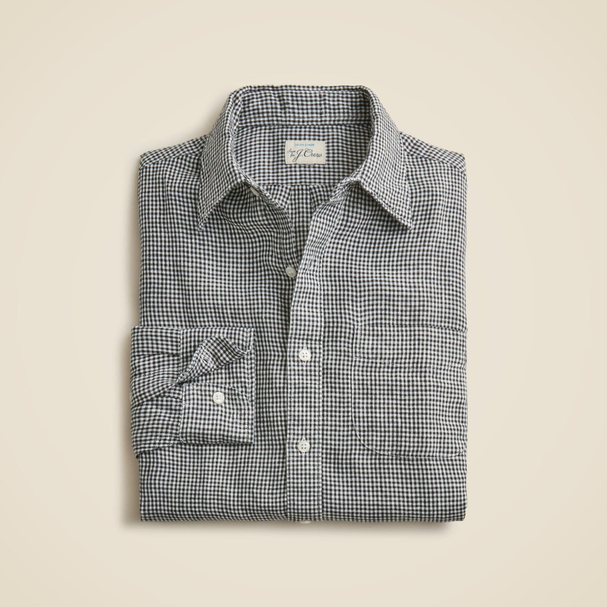 Men Baird McNutt Irish linen point-collar shirt - J.Crew