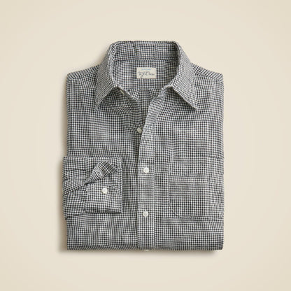 Men Baird McNutt Irish linen point-collar shirt - J.Crew