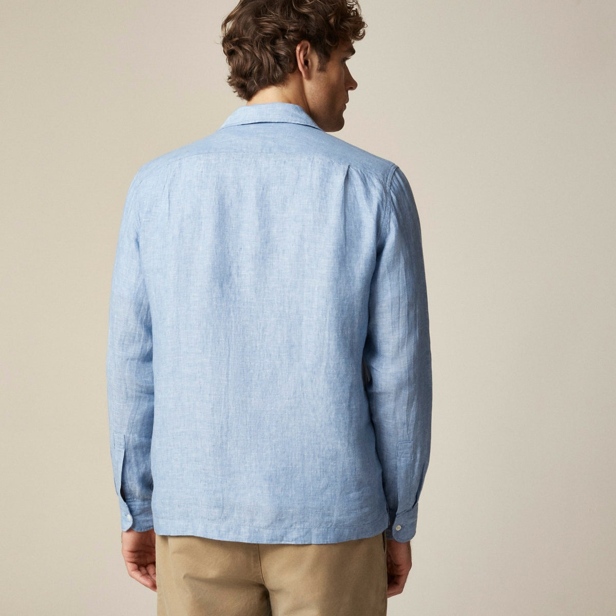 Men Baird McNutt Irish linen camp-collar shirt - J.Crew