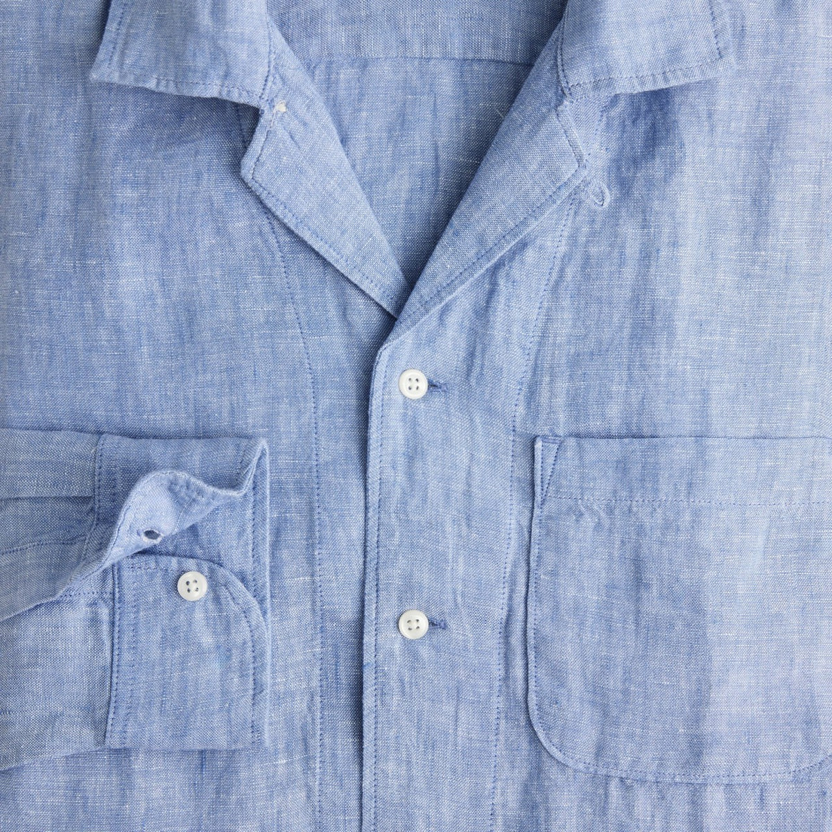 Men Baird McNutt Irish linen camp-collar shirt - J.Crew