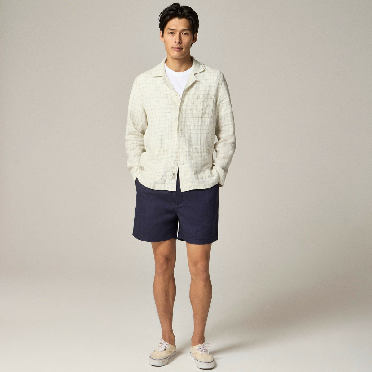 Men Baird McNutt Irish linen camp-collar shirt - J.Crew