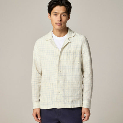 Men Baird McNutt Irish linen camp-collar shirt - J.Crew