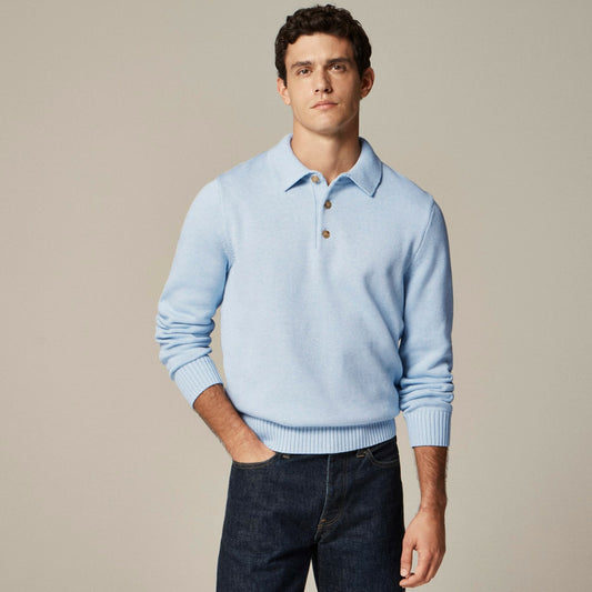 Men Heritage cotton sweater-polo - J.Crew