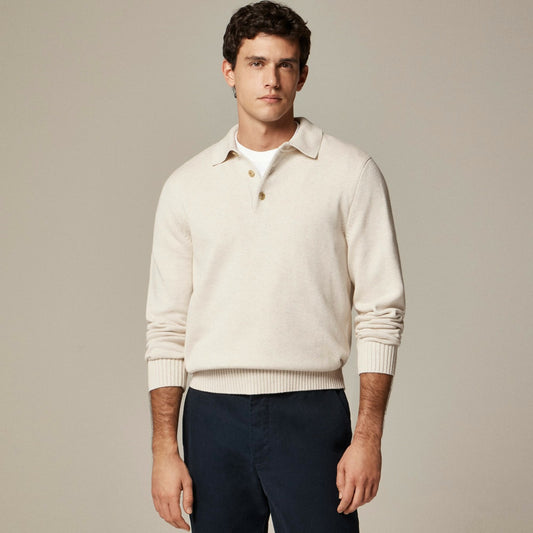 Men Heritage cotton sweater-polo - J.Crew